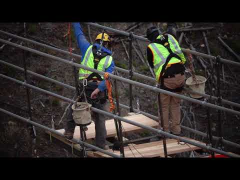 Gatlinburg SkyLift Construction: SkyBridge Decking