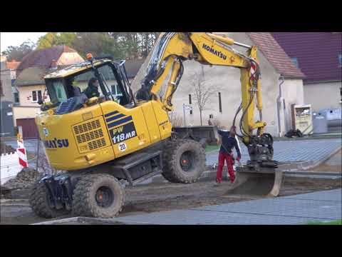 Wenn der Bagger kommt - Parkplätze Bau Bernstadt 2020 (Bernstadtbilder)
