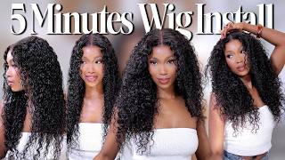GLUELESS BURMESE CURLY WIG | MINIMAL EFFORT MAXIMUM RESULTS