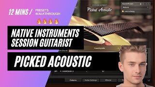 Video thumbnail for Native Instruments Session Guitarist Picked Acoustic: PRESET SHOWCASE 🎸🎶 by Preset Reveal