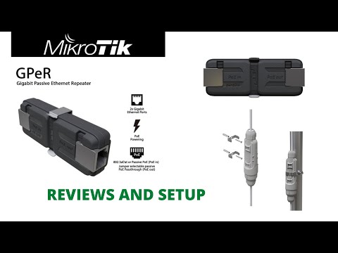 Gigabit Passive Ethernet Repeater - Mikrotik -GPeR