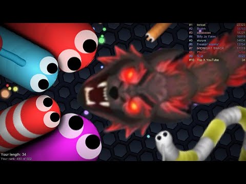 Slither.io A.I. Epic Skin Slitherio Best Gameplay - Wolf Skin - Slither.io Vip - World Record