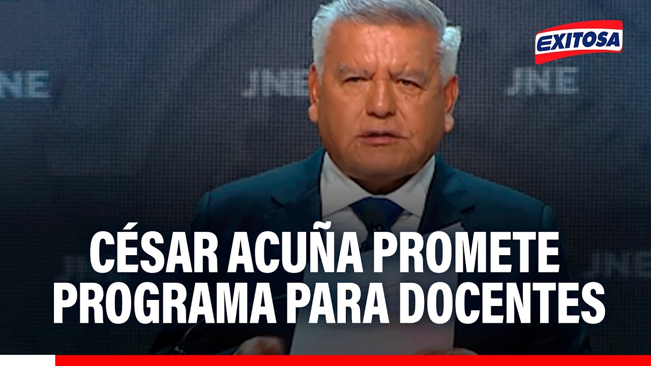 🔴🔵 César Acuña promete internet y programa de certificación para docentes