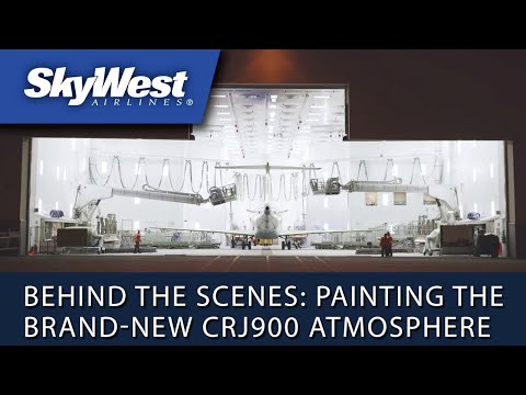 Behind the Scenes: Painting SkyWest’s brand-new CRJ900 Atmosphere