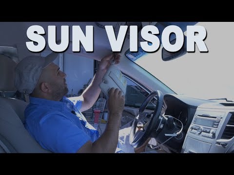 How to Remove and Replace a Sun Visor - 2010 Subaru Outback
