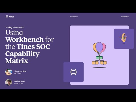 Friday Flows Episode 42: Using Tines Workbench for the SOC Automation Capability Matrix