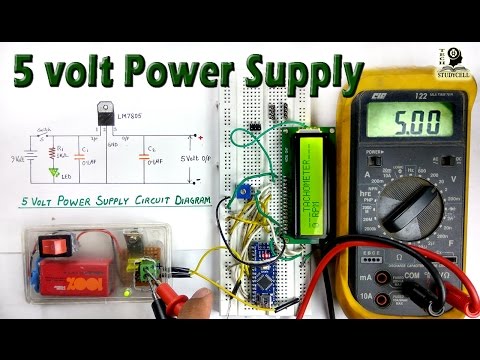 How to use LM7805 regulator in 5 volt dc power supply from 9 volt battery