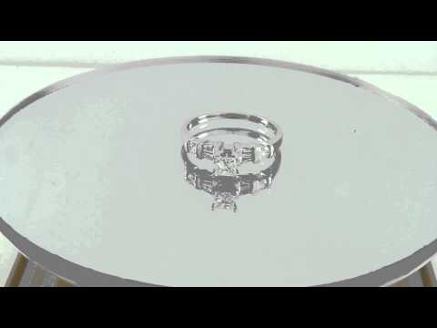 Estate 0.50ct Princess Cut Diamond Platinum Engagement Ring G-H-I/SI-I Certified