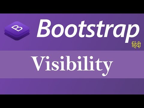 Visibility in Bootstrap Hindi