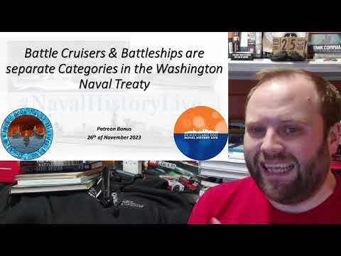 Battle Cruisers and Battleships are Separate Categories in the 1922 Washington Naval Treaty
