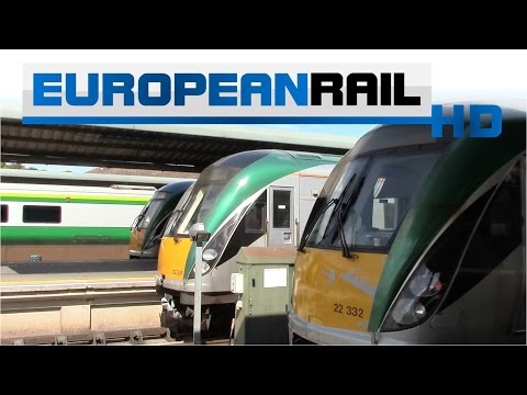 Iarnród Éireann Irish Rail ICR 22000 DMU 22051 departs Dublin Heuston Station