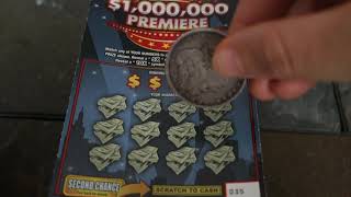 $1 Million Premiere New York Lottery $5 Scratch Ticket Review, How To Play, Second Chance Draw