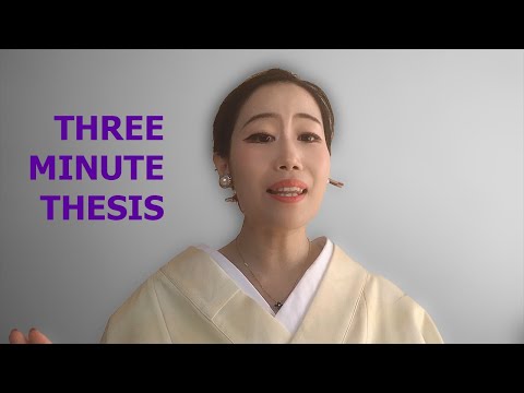 Three Minute Thesis (3MT) 2020 - Yaxuan Chan