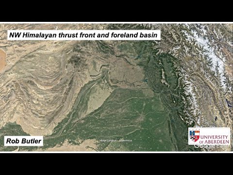 NW Himalayan thrust front and foreland basin