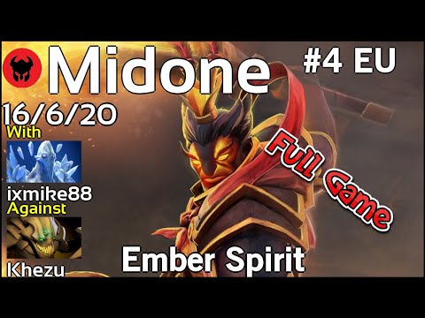 Midone [Secret] plays Ember Spirit!!! Dota 2 Full Game