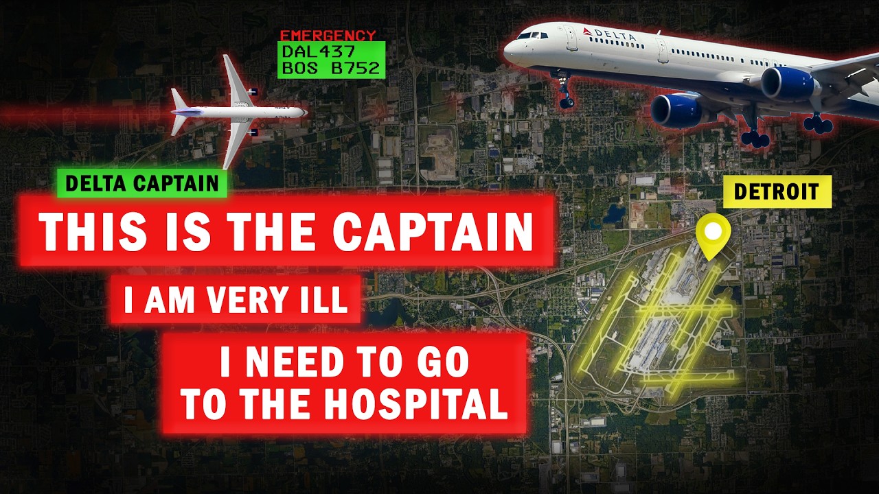 Delta Captain is "Very Ill" in the cockpit | He Remains on Duty!