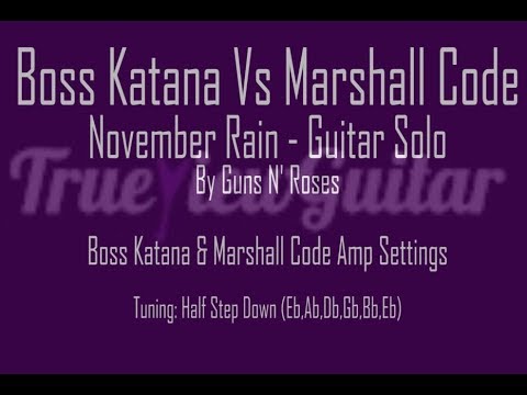 Boss Katana vs Marshall Code - Amp Tone Comparison