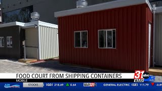 Alabama city opens food court made from shipping containers