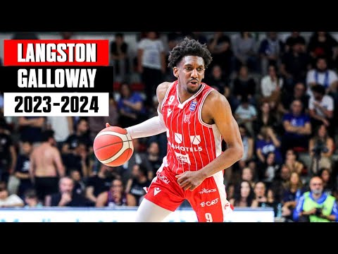 Langston Galloway BEST Highlights 2023-2024 Season - Reggio Emilia