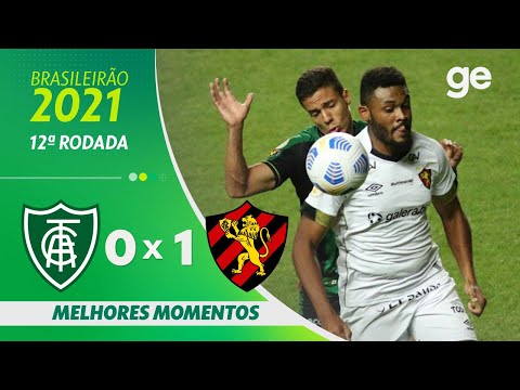 Gols e lances de América-MG x Sport