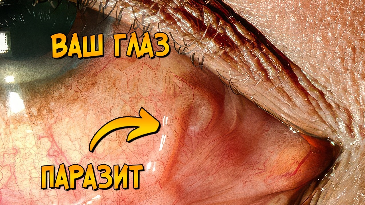 Этот паразит живёт в ваших глазах