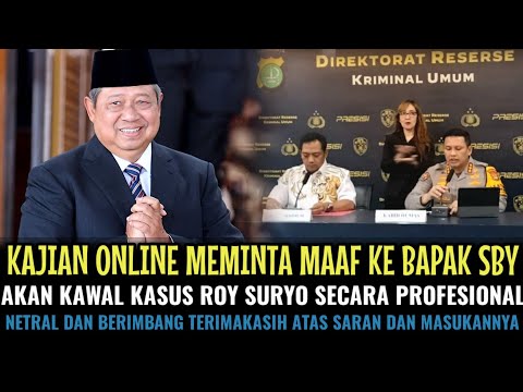 KAJIANONLINE MEMINTA MAAF KE BAPAK SBY, SIAP AKAN KAWAL KASUS ROY SURYO SECARA PROFESIONAL & NETRAL