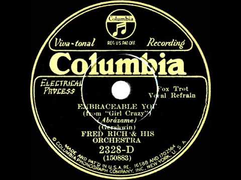 1930 Fred Rich - Embraceable You (Paul Small, vocal)