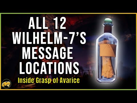 Wilhelm-7's Messages Locations - The Richest Dead Man Alive Triumph - Destiny 2 - Grasp of Avarice