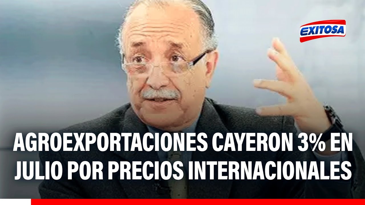 🔴🔵 Agroexportaciones cayeron 3% en julio por precios internacionales: ¿A qué se debe?