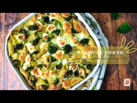 Pasta al Forno con Crema di Broccoli e Besciamella: primo saporito e cremoso, facile da fare.