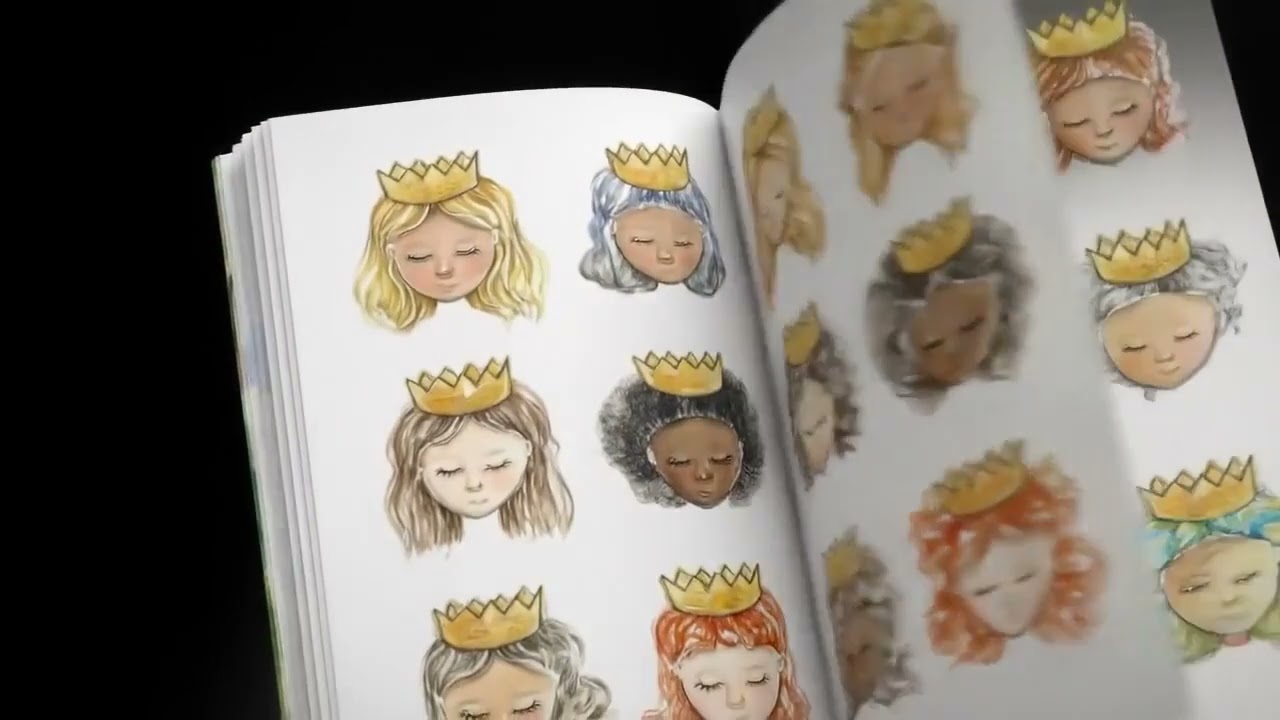 Kimothy Joy Animated Artwork to Coloring Book