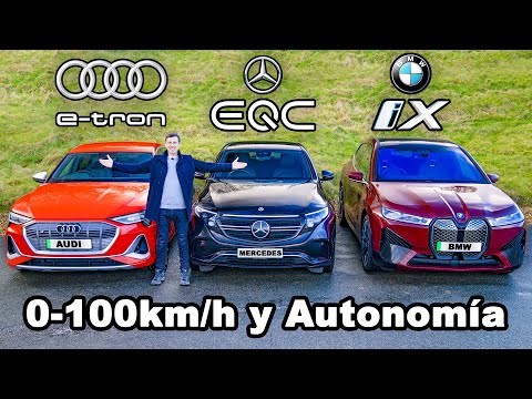 BMW iX vs Audi e-tron vs Mercedes EQC ¡reseña y PRUEBA DE AUTONOMÍA!