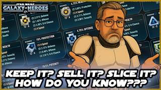 Which Mods and Mod Combos Should You Keep, Sell, and/or Slice in Star Wars Galaxy of Heroes?