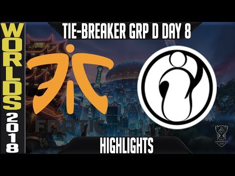 FNC vs IG Tie-Breaker Highlights | Worlds 2018 Group D Day 8 | Fnatic(EULCS) vs Invictus Gaming(LPL)