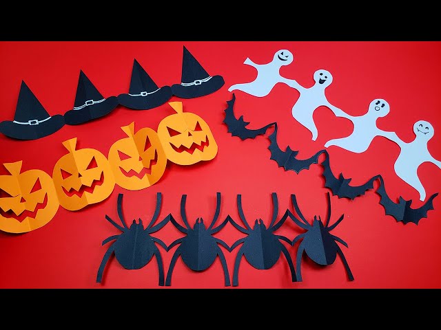 Vídeo relacionado con Folat 23863 Guirnalda de papel Calabaza Murciélagos - ¡Halloween BoOo! - 2x2 metros - Decoración de Halloween: calabaza, fantasma, araña, bruja