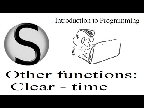 6.7 Other Programming Functions: Clear, time