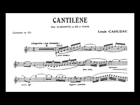 Cantilène by L. CAHUZAC - Iván Villar Sanz Clarinet