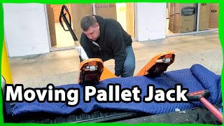 Moving Pallet Jack With A Pickup Truck