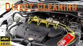 Fuel Injection cleaning in less THAN 5 MINUTE/HOW TO clean injection Directly without disassembling