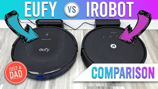 Eufy 11S MAX vs iRobot Roomba Essential Q0120 Robot Vacuum C