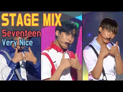 [60FPS] Seventeen - Very Nice 교차편집(Stage Mix) @ Show Music Core