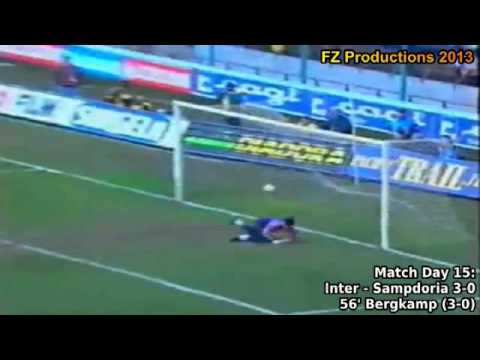 Serie A 1993-1994, day 15 Inter - Sampdoria 3-0 (Bergkamp goal)