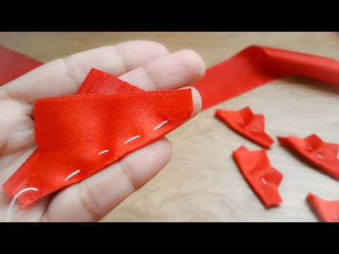 Amazing Ribbon Flower Work|Hand Embroidery Designs|Easy DIY Ribbon Flowers| Quicky Crafts