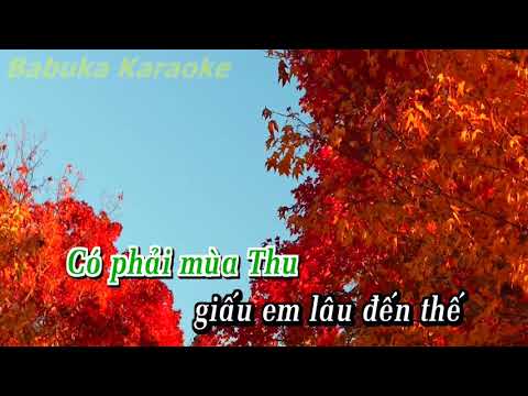 Karaoke - Mùa Thu Giấu Em - Tùng Dương