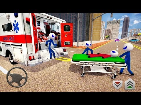Android Gameplay Stickman Rescue Ambulance Drive - Android Gameplay FHD