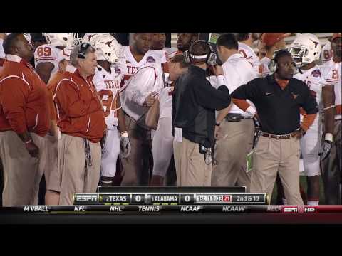 Alabama - Texas 2009 - Colt McCoy hit