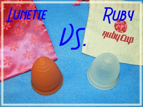 Lunette vs. Ruby Cup Menstrual Cup Comparison