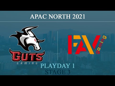 GUTS vs FAV @Chalet | GUTS Gaming vs FAV gaming | APAC 2021 - North 8 September 2021)