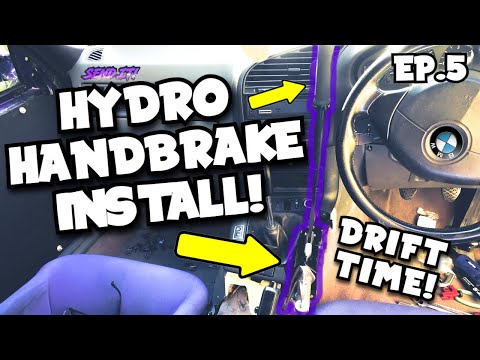 BMW E36 hydro handbrake install !