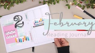 2022 February Reading Journal Setup | Book Journal | Book Tracker | Art Journal